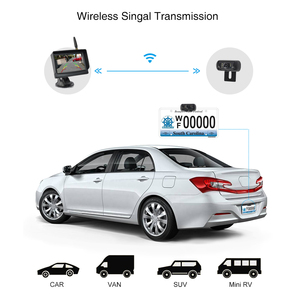 4.3 Inch <strong>Wireless</strong> Backup Rear View Car Camera Monitor Kit Night Vision Parking <strong>Reverse</strong> Camera System for Car Pickup vans Suv - Product Image 2