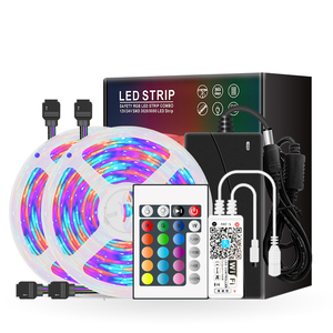 Hot Sales Cheap Price 1 <strong>LED</strong> 1 Chip 12VDC 3528SMD <strong>RGB</strong> Full Kit 20m 4rolls WIFI App Control with Adaptor with US Europe Plug - Product Image 2