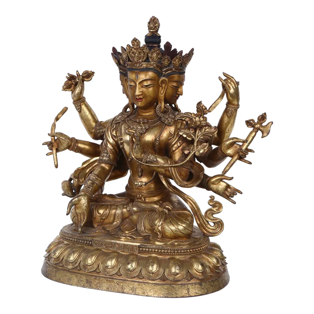 Patrimoine culturel immatériel Artisanat Mère du Salut et de la Libération Statue de Bouddha Tara verte pour l'intérieur