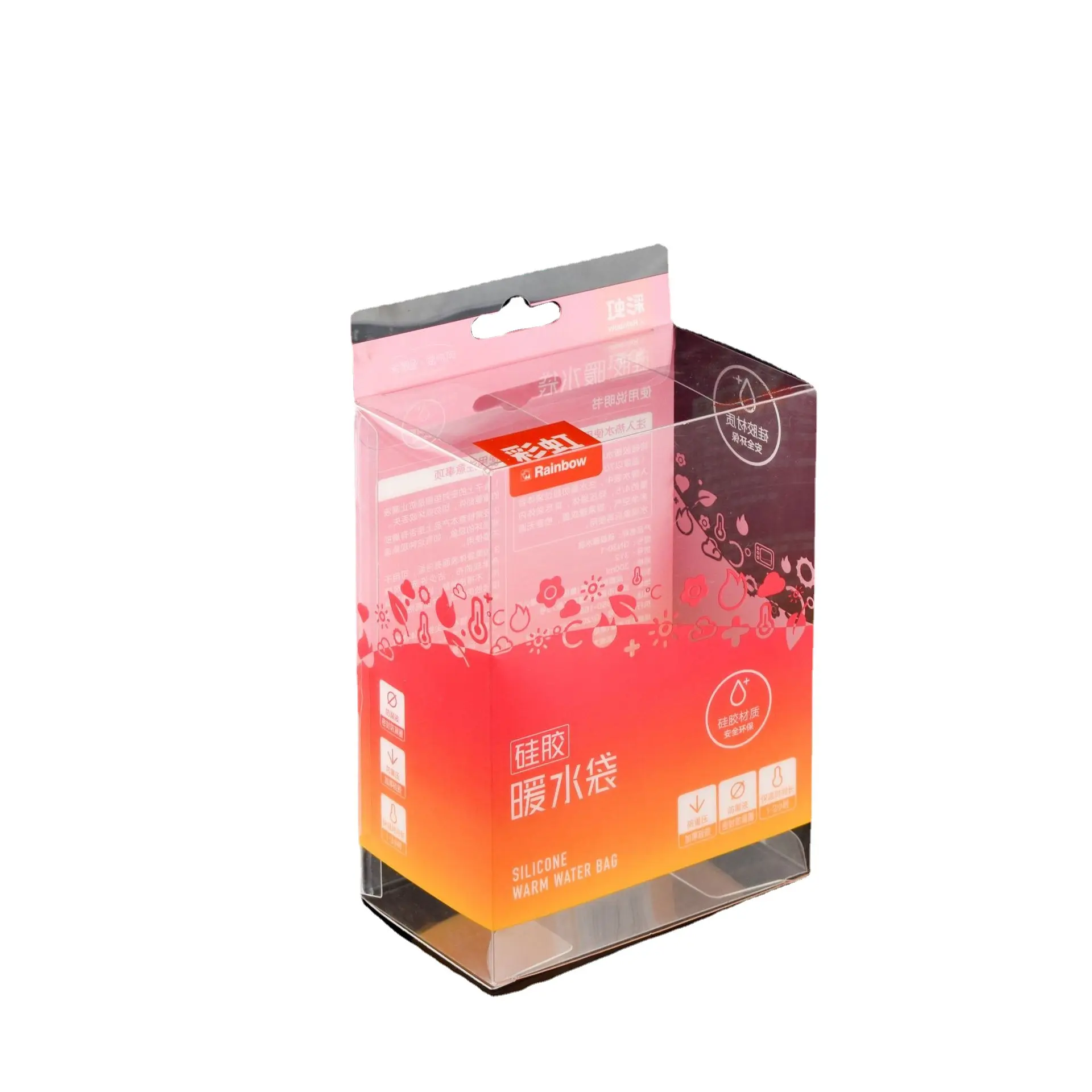 투명 플라스틱 상자 투명 크리스탈 상자 인사말 카드 사진 보관 케이스 접이식 디자인 보호 상자