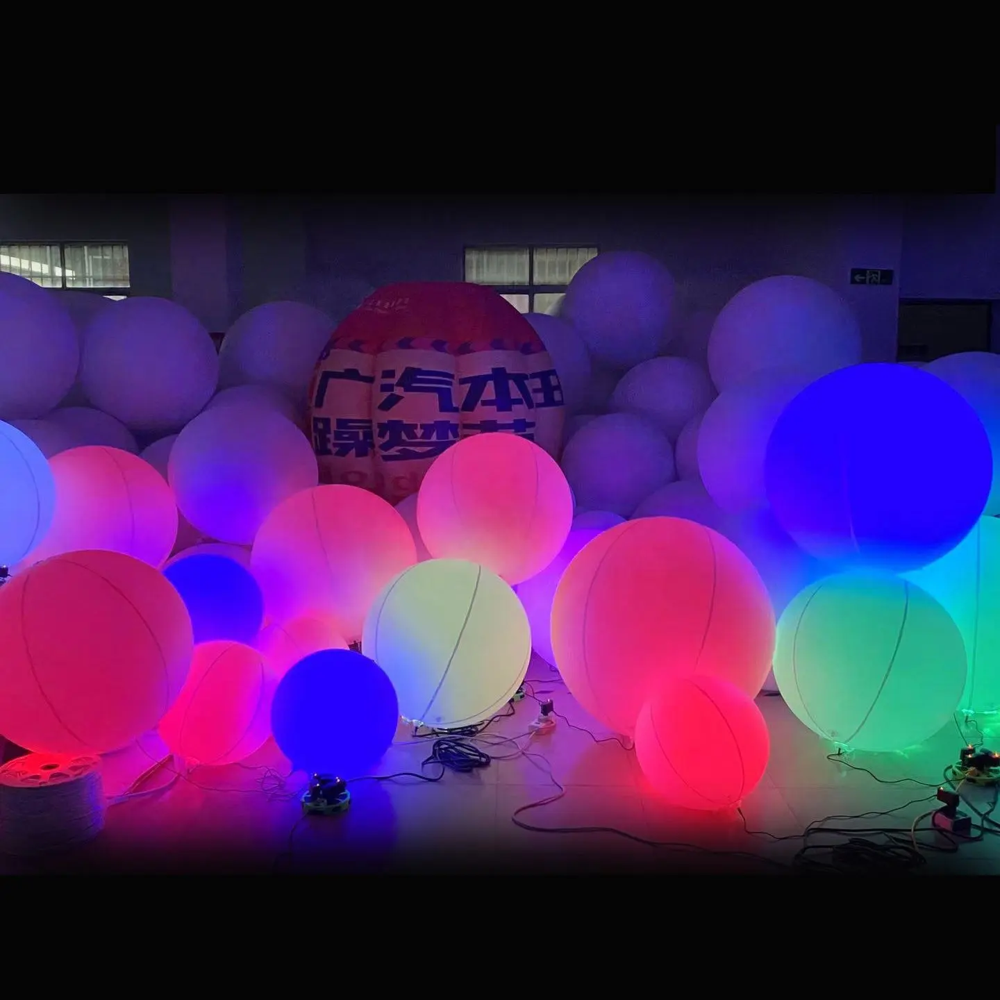 Esferas infláveis ip 68, à prova d' água, para praia, festa, decoração, piscina, para iluminar,/palco, festa, esfera inflável
