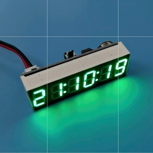 DC 5V 12V 0.36 "6-bit Clock LED orologio elettronico digitale W secondo Display modulo di spegnimento della luminosità della memoria regolazione - Product Image 2