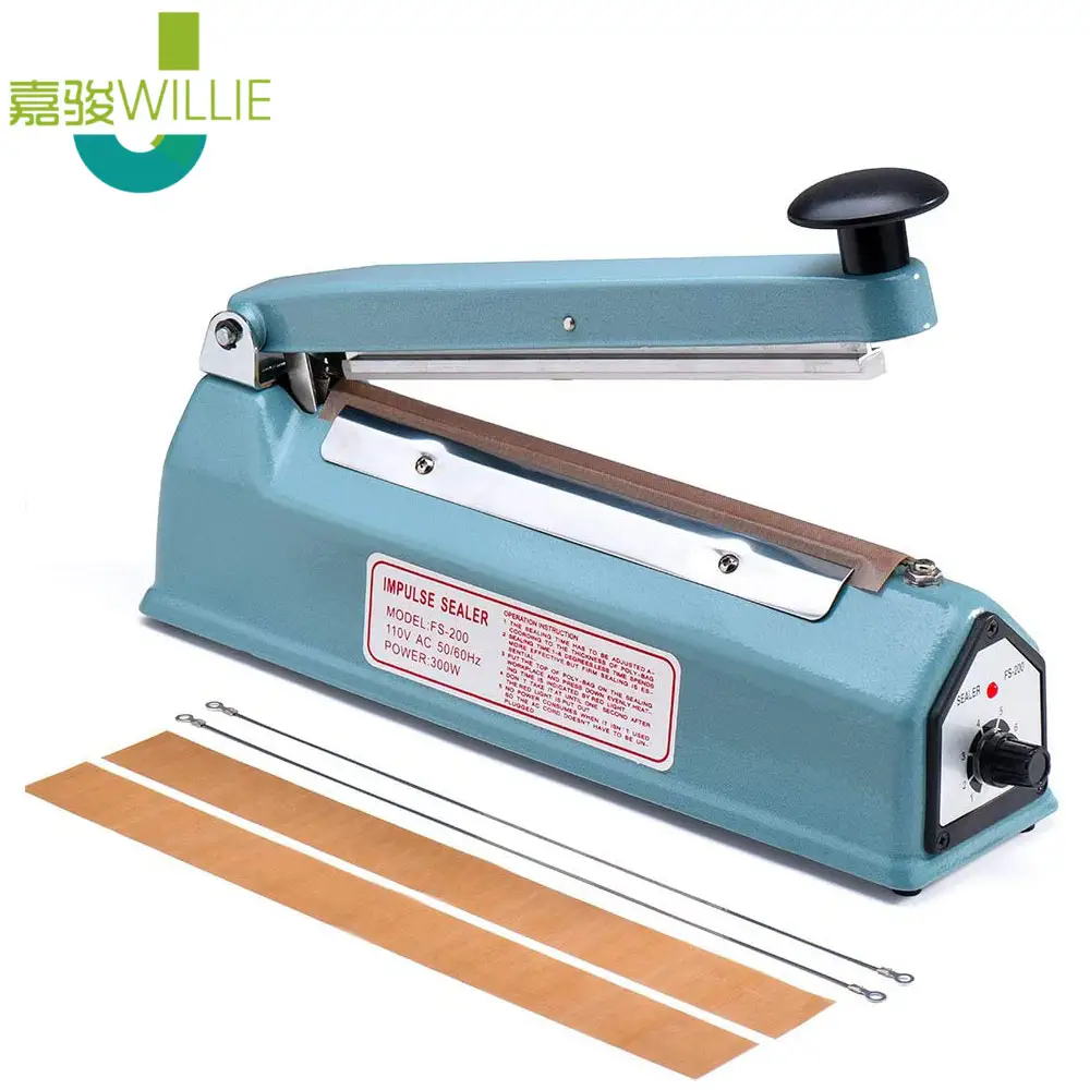 Thuisgebruik Eenvoudige Directe 300 Mm Impuls Sealer Plastic Afdichting Mini Sealmachine Voor Tassen