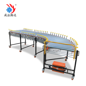 180 Degrees Turning Retractable Flexible Roller Conveyor for <strong>Loading</strong> and <strong>Unloading</strong> From Container and Truck - Product Image 6