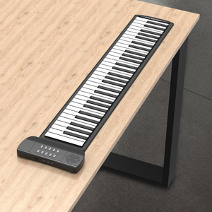 Best-seller digital piano eletrônico 61 chaves foldable silicone teclados eletrônicos portáteis para piano crianças