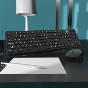 2022最新のかわいいレトロなUSBインターフェイスオフィスコンピュータラップトップワイヤレスキーボードマウスコンボ - Product Image 6