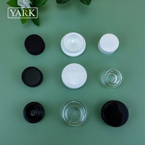 Прямоугольные и круглые стеклянные банки для хранения с пластиковой крышкой с винтом/замком 3 мл 5 мл 7 мл 9 мл для косметики - Product Image 1