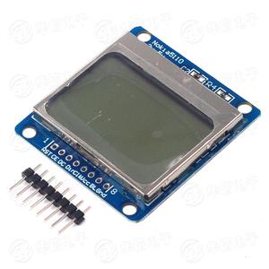 Smart elettronica Display modulo LCD Monitor blu retroilluminazione adattatore PCB 84*48 84x84 lcd 5110 Nokia 5110 schermo per Arduino - Product Image 3
