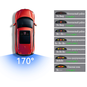 Car <strong>Reverse</strong> Parking <strong>Sensor</strong> <strong>Wireless</strong> Car Parking Assist <strong>System</strong> Auto Rear Reversing Radar Ultrasonic LED Kit 4 <strong>Sensors</strong> - Product Image 5