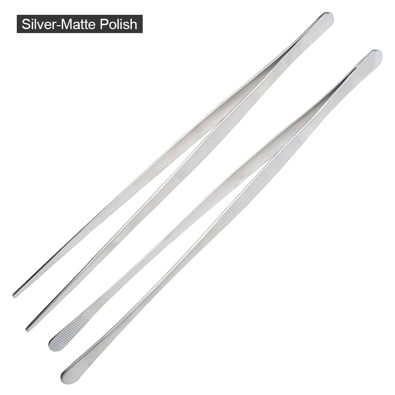 Juego de 2 piezas de esmalte plateado mate