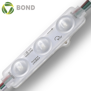 EpistarチップCE ROHS UL RGBモジュールws2811 3 leds 12v 0.72W 170度IP68デジタルフルカラー<span class=keywords><strong>LED</strong></span>モジュール広告サイン用