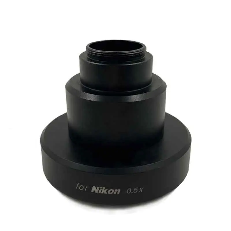 Adaptador binocular de câmera para ccd 0.5 x c, adaptador de microscópio de montagem para nikon e leica