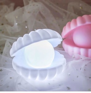 Özel çocuklar hediye Led Rgb Clam gece lambası inci kabuk lamba Livingroom yatak odası için