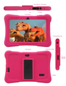 프리톰 K7 7 "안드로이드 태블릿 어린이 1024*600 SC7731E 쿼드 코어 게임 RAM 4GB ROM 32GB 안드로이드 13 - Product Image 6