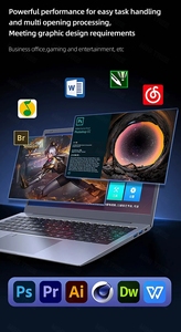 Intel Core <strong>I7</strong> 9th <strong>Gen</strong> 9750H I9 9880H 8G DDR4 512GB SSD NVME Win11 Pro 4K HD Metal Gamer Notebook Computer Business Laptops - Product Image 4