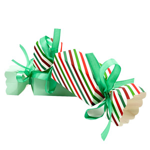 リサイクルクリスマスキャンディクリエイティブボックスお祝いリボン折りカートンアートペーパーボックス包装ソリューション - Product Image 1
