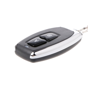 433MHz Wireless Metal 2 pulsanti telecomando 1527 apprendimento del codice fisso - Product Image 3
