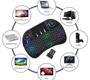 I8 Lithium Battery with RGB Waterproof Mini Wireless <strong>Keyboard</strong> 2.4G Wireless Air Mouse <strong>Keyboard</strong> for <strong>Computer</strong> - Product Image 1