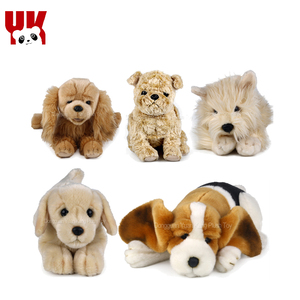 En iyi yapılmış yumuşak oyuncaklar köpek özel 25cm köpek bebek dolması hayvan peluş oyuncak