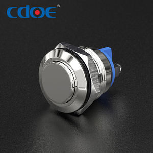 Mini 16mm Round Head <strong>Push</strong> <strong>Button</strong> <strong>Switch</strong> High Mounting Holes Waterproof Normal Open <strong>Function</strong> Brass Material Metal Series - Product Image 2