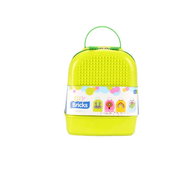 Mode Jongens En Meisjes Rugzak Diy Pixel Art Siliconen Kid 'S Schooltas