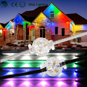 SHIJI IP67 Adressierbar 12V UCS2904 30mm Rgbw LED Pixel Licht Outdoor Weihnachts dekoration LED Modul Punkt licht