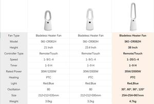 Ptc ısıtıcı 2025 sıcak satış klasik modeli soğutucu ısıtıcı 2 In 1 uzaktan kumanda Bladeless elektrikli Fan kulesi ısıtıcı - Product Image 5