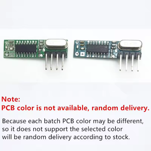QIACHIP 433 Mhz RF transmisor y receptor superheterodino ASK 433 Mhz módulo con antena para Uno Wireless Diy Kits