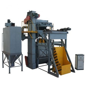 Rubber Crawler Shot Blasting <strong>Machine</strong> with Automatic <strong>Loading</strong> <strong>and</strong> <strong>Unloading</strong> Line for Faucet <strong>and</strong> Bolt Cleaning - Product Image 4