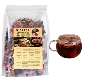 Teh Ginseng Lima Harta Karun untuk Kesehatan, Energi, Stamina Pria, Kesehatan Ginjal, Organik Alami, <span class=keywords><strong>Herbal</strong></span> Detoksifikasi - Product Image 1