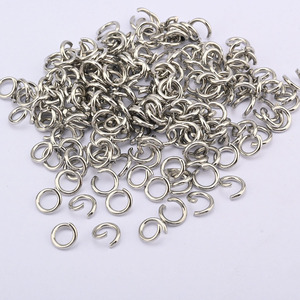 高品质强度开式跳圈金玫瑰金天然彩色不锈钢开式跳圈 - Product Image 5