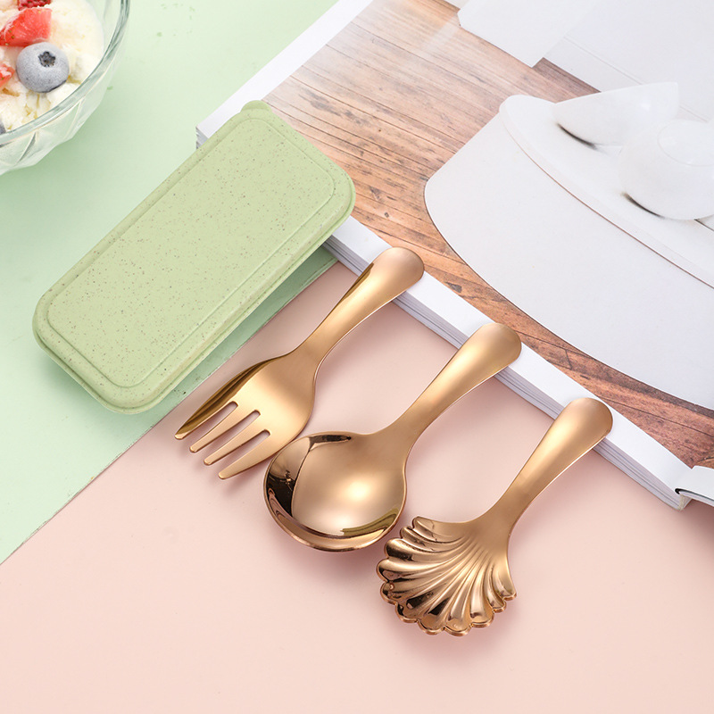 Rose Gold - 3-Piece Set with Storage Box