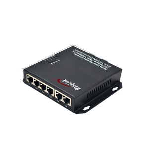 6 Port Media Converter with Plug-and-Play Ethernet Fiber Switch Supporting 100Base-T to 100Base-SX LX for <strong>Networking</strong> Solutions