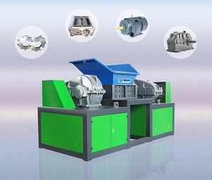 Atık plastik kağıt karton çift şaftlı parçalayıcı makine Metal kabuk kağıt rulo için çift eksenli parçalayıcı - Product Image 1