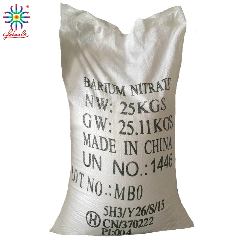 Nitrato de barigo de qualidade chinesa 99.0% para indústria de fogos de artifício