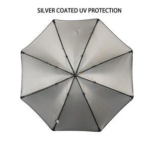 Dual-Use Baby Stroller Umbrella com Proteção UV Logotipo Personalizado Impresso Parapluie Função Folding e Braçadeira Gancho Handle