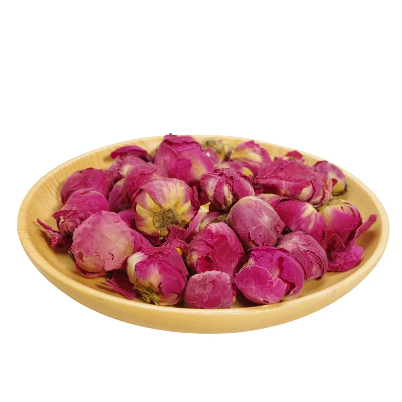 Vente en gros pétales de rose roxburgh séchés en vrac bourgeons de fleurs comestibles petits bourgeons de congélation thé couleur beige texture naturelle sèche tige de feuille