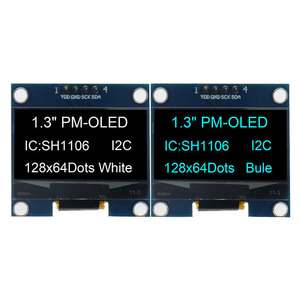 1.30 "12864 128x64 OLED COG COB display module bule bianco giallo pannello schermo a colori SH1106 4pin interfaccia I2C - Product Image 1