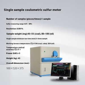 High Precision <strong>Microcomputer</strong> Fully Automatic Sulfur Measuring Instrument Used to Coal Laboratory Sulfur Analyzer - Product Image 4
