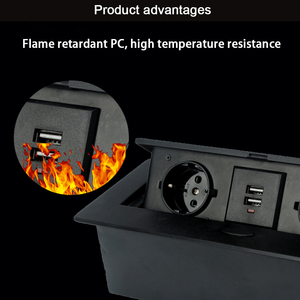 Toma de corriente para escritorio de oficina Usb Tipo-C Socket Escritorio oculto Cocina Enchufe de escritorio
