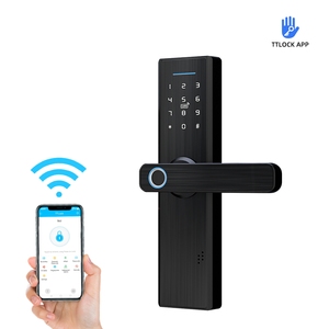 Smart Home Hotel Türschloss mit WIFI-Finger abdruck und digitaler Tastatur Touchscreen-Fernbedienung schlüssel und Karten zugriff - Product Image 2