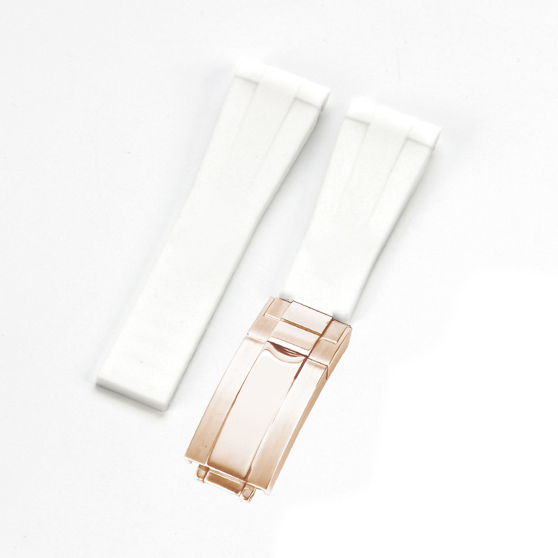 Fibbia in oro rosa bianco