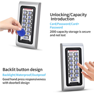 Metal Wiegand 26 controlador de acceso independiente IP65 impermeable inalámbrico Rfid puerta SISTEMA DE Control DE ACCESO teclado lector de tarjetas - Product Image 5
