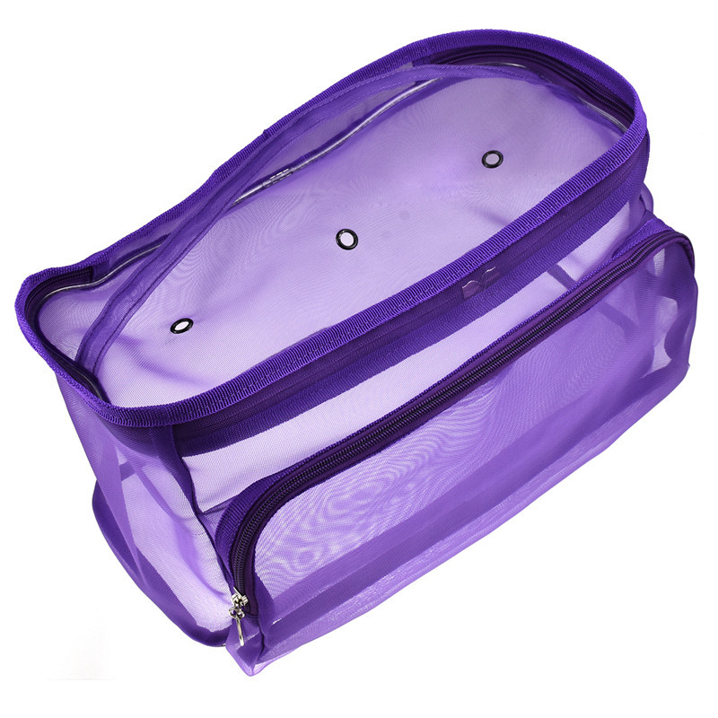 Sac en filet carré violet