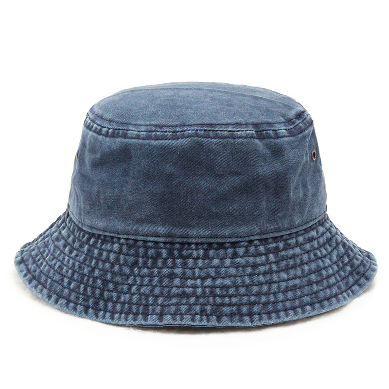 chapeau seau couleur bleu