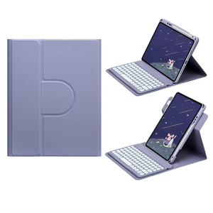 Магнитная Съемная Беспроводная крышка клавиатуры для <span class=keywords><strong>iPad</strong></span> Air 1/<span class=keywords><strong>2</strong></span> 360 градусов вращающийся чехол для планшета для <span class=keywords><strong>iPad</strong></span> 9,7 2018 с прорезью для карандашей - Product Image 6