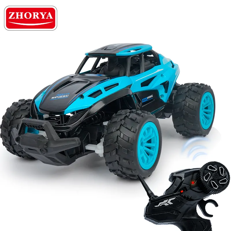 2.4G controle remoto de longa distância rodas grandes recarregável rc carros 1/18 caminhão de brinquedo elétrica