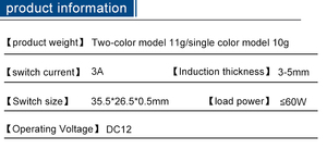 Led Mirror Touch <strong>Switch</strong> 12V-24V 3A 36W Bathroom Mirror Led Light Touch <strong>Switch</strong> Three-color Dimming Touch Sensor <strong>Switch</strong>
