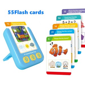Pädagogische mehrsprachige englische Hand-Mini-Lernmaschine Erkenntnis Montessori-Sprech maschine mit 55 Karteikarten - Product Image 2