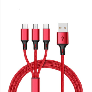 Type-C สายชาร์จเร็ว3 in 1, สายชาร์จ USB อเนกประสงค์สำหรับโทรศัพท์มือถือ/Type-C/Android - Product Image 2